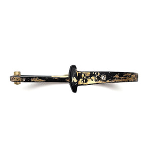 Scattered Diamond Gold Splash Nail Bracelet-Bracelets-Pat Flynn-Pistachios