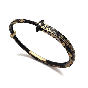 Scattered Diamond Gold Splash Nail Bracelet-Bracelets-Pat Flynn-Pistachios