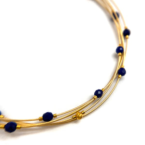 Scattered Lapis Bracelet-Bracelets-Bernd Wolf-Pistachios