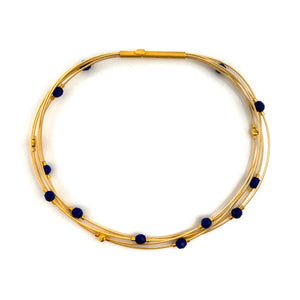Scattered Lapis Bracelet-Bracelets-Bernd Wolf-Pistachios
