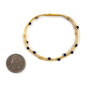 Scattered Lapis Bracelet-Bracelets-Bernd Wolf-Pistachios