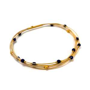 Scattered Lapis Bracelet-Bracelets-Bernd Wolf-Pistachios