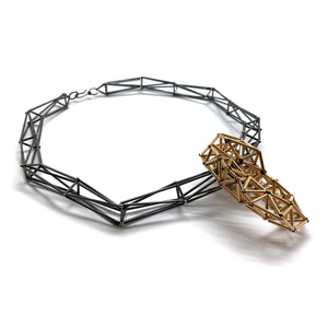 Sculptural Pendant Necklace-Necklaces-Emilie Pritchard-Pistachios