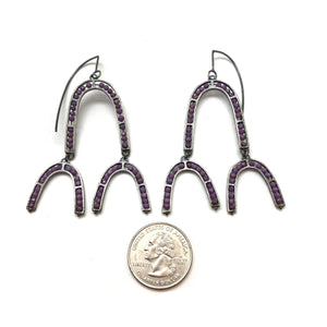 Segment Triple Arch Earrings - Phosphosiderite-Earrings-Heather Guidero-Pistachios