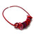 Shades of Red, Pink, and Orange Ring Necklace-Necklaces-Gilly Langton-Pistachios