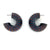Sharon Massey - "Purple and Teal Chunky Hoops"-Earrings-Earrings Galore-Pistachios