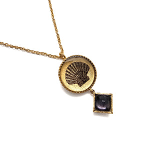 Shell Droplet Necklace-Necklaces-Anna Bankuti-Pistachios
