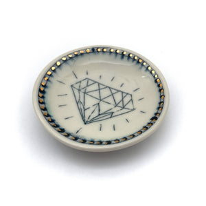 Shining Stone Jewelry Dish-Homeware-Chandra Debuse-Pistachios