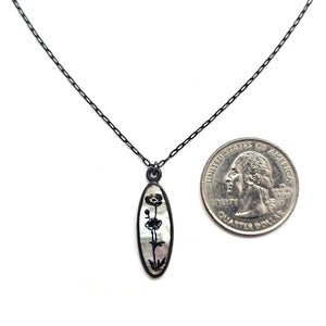 Shiny Mother of Pearl Necklace-Necklaces-Kelly Jean Conroy-Pistachios