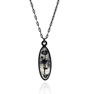 Shiny Mother of Pearl Necklace-Necklaces-Kelly Jean Conroy-Pistachios