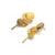 Short Gold Cluster Earrings-Earrings-Malgosia Kalinska-Pistachios