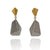 Short Origami Earrings - Gold-Earrings-Aleksandra Przybysz-Pistachios