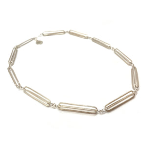 Silver 3D Link Necklace-Necklaces-Veronika Majewska-Pistachios