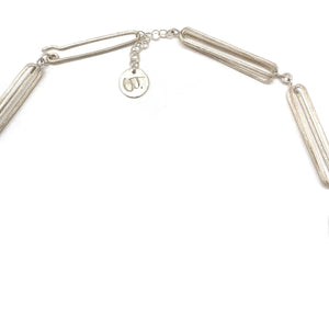 Silver 3D Link Necklace-Necklaces-Veronika Majewska-Pistachios