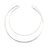 Silver Asymmetrical Wire Collar-Necklaces-Yoko Takirai-Pistachios