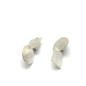 Silver Axis Clip-Ons - Large-Earrings-Heather Guidero-Pistachios