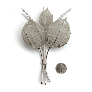 Silver Bouquet Brooch-Pins-Sowon Joo-Pistachios