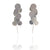 Silver Cluster Earrings-Earrings-Malgosia Kalinska-Pistachios