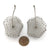 Silver Crocheted Burst Earrings-Earrings-Sowon Joo-Pistachios
