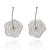 Silver Crocheted Burst Earrings-Earrings-Sowon Joo-Pistachios