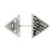 Silver Double Triangle Brooch-Pins-Jennifer Merchant-Pistachios