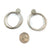 Silver Flat Ripple Earrings - Large-Earrings-Heather Guidero-Pistachios