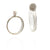 Silver Flat Ripple Earrings - Large-Earrings-Heather Guidero-Pistachios