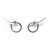 Silver Flip Earrings-Earrings-Theodora Daraklitsa-Pistachios