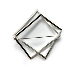 Silver Geometric Brooch-Pins-Sowon Joo-Pistachios