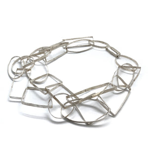 Silver Geometric Bundle Necklace-Necklaces-Biba Schutz-Pistachios