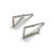 Silver Geometric Post Earrings-Earrings-Sowon Joo-Pistachios