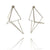 Silver Geometric Statement Earrings-Earrings-Veronika Majewska-Pistachios