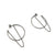 Silver Hoop and Chain Earrings - Large-Earrings-Fritz Heiring-Pistachios