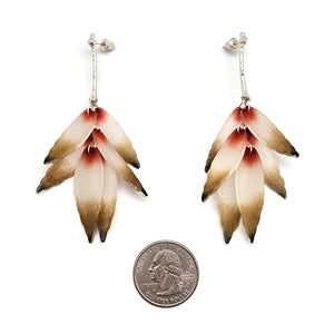 Silver Leaves of Dusk Earrings-Earrings-YeJin Choi-Pistachios
