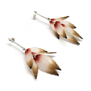 Silver Leaves of Dusk Earrings-Earrings-YeJin Choi-Pistachios