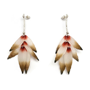 Silver Leaves of Dusk Earrings-Earrings-YeJin Choi-Pistachios