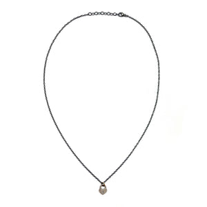 Silver Lock Necklace-Necklaces-Luana Coonen-Pistachios