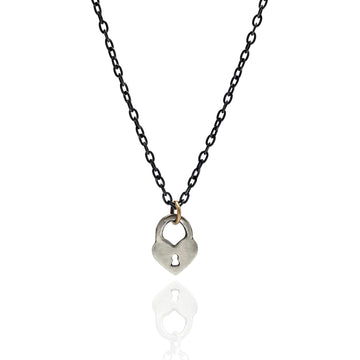 Silver Lock Necklace