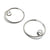 Silver Loop Earrings-Earrings-Claudia Vallejo-Pistachios