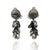 Silver Petal and Pearl Earrings-Earrings-So Young Park-Pistachios