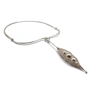 Silver Pod Collar-Necklaces-Sowon Joo-Pistachios
