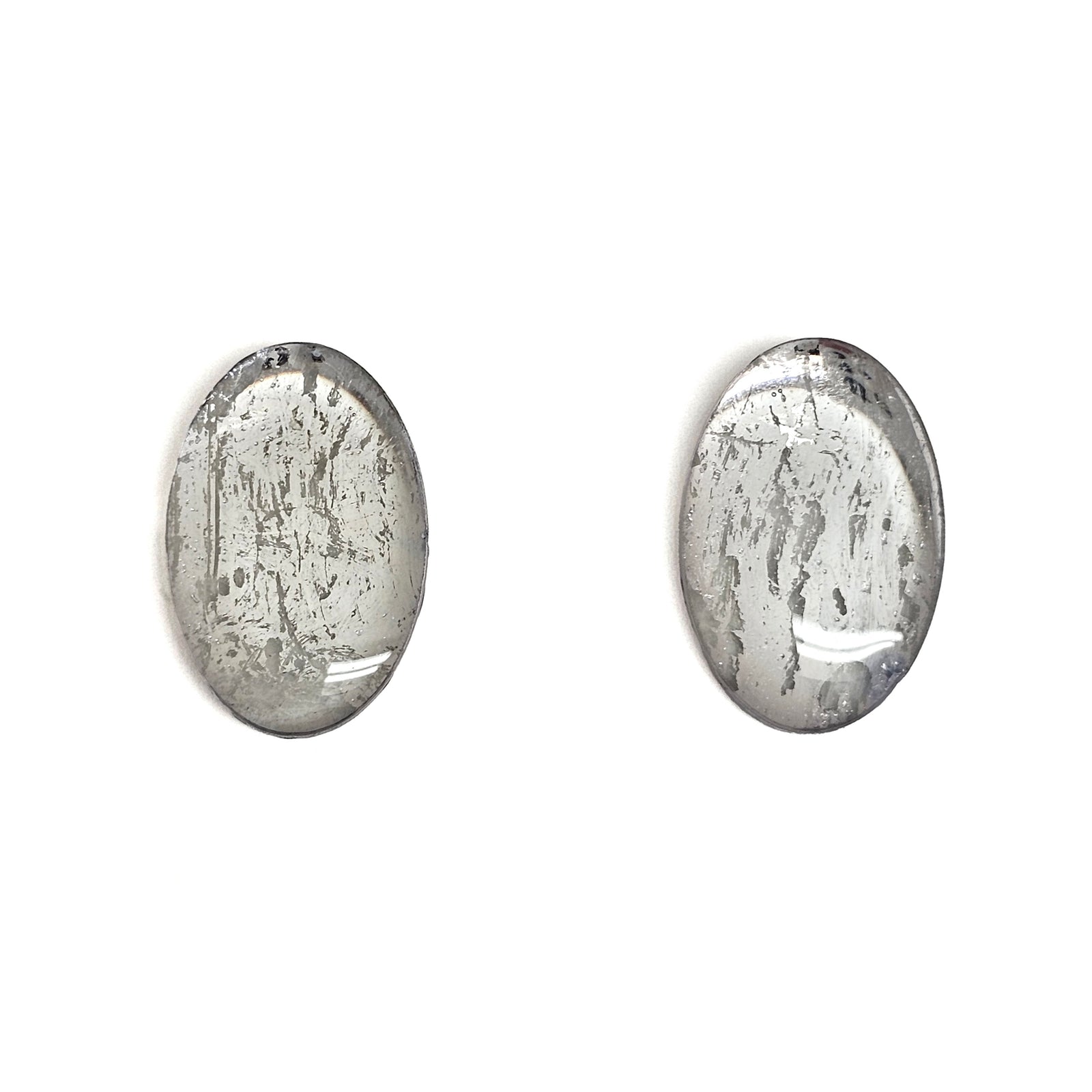Silver Reflection Studs-Earrings-Yookyung Song-Pistachios