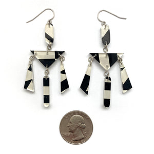 Silver Reversible Chandelier Earrings-Earrings-Jennifer Merchant-Pistachios