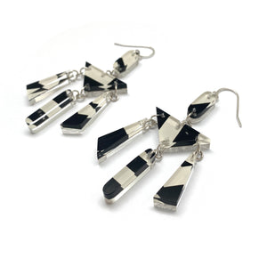 Silver Reversible Chandelier Earrings-Earrings-Jennifer Merchant-Pistachios