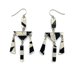 Silver Reversible Chandelier Earrings-Earrings-Jennifer Merchant-Pistachios