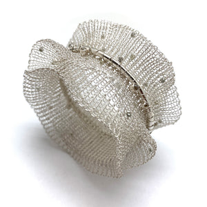 Silver Rough Diamond Bracelet-Bracelets-Sowon Joo-Pistachios