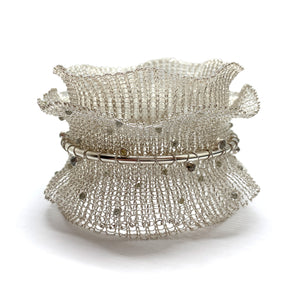 Silver Rough Diamond Bracelet-Bracelets-Sowon Joo-Pistachios