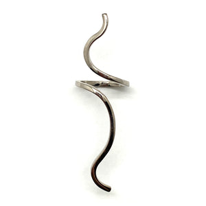 Silver Swirl Ring-Rings-Theodora Daraklitsa-Pistachios