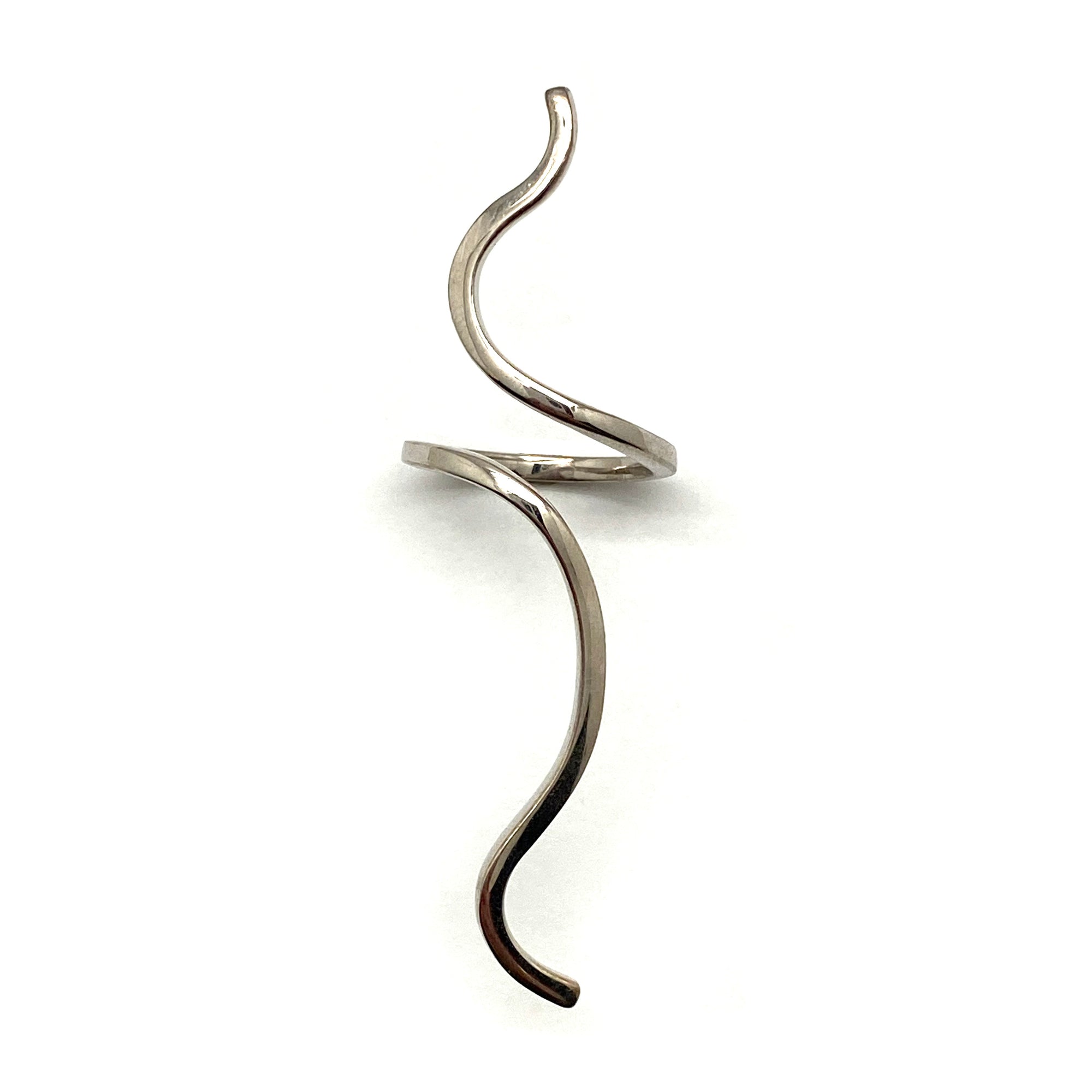 Silver Swirl Ring-Rings-Theodora Daraklitsa-Pistachios
