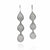 Silver Tiered Earrings - Iolite-Earrings-Sowon Joo-Pistachios